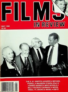 Films in Review Magazine May 1990 Jessica Tandy Cronyn Widmark Poitier - Foto 1 di 2