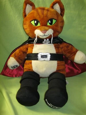 BAB Build a Bear Workshop GATO CON BOTAS The Last Wish 18" CATO PELUCHE con Capa + Cinturón Foto 1 de 4