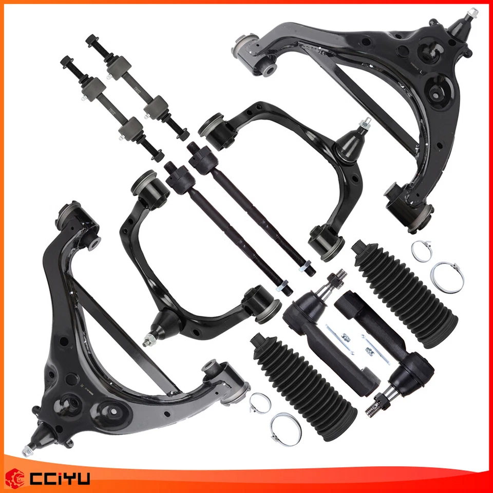 For 2015 2016 2017 Ford F-150 Front Upper & Lower Control Arm Tie Rod Sway Bar - Image 1 of 4