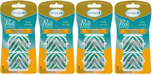Amope Pedi Perfect Exfoliating Brush Refills for Dry Skin, 2 Refills (4 Pack) - Picture 1 of 1