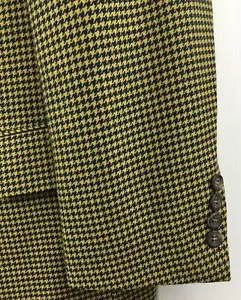 Hugo Boss Tatlagia Blazer Men’s 40S Gold Black Wool Cashmere 3 Button Sport Coat - Picture 1 of 12