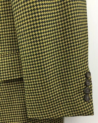 Hugo Boss Tatlagia Blazer Men’s 40S Gold Black Wool Cashmere 3 Button Sport Coat - Image 1 of 4