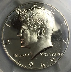 1969 S Kennedy Half Dollar PCGS PR68CAM CAMEO PROOF - Bild 1 von 6