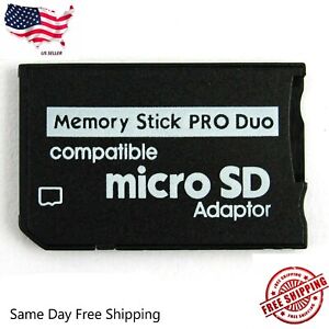 For Sony and PSP Series Micro SD SDHC TF to Memory Stick MS Pro Duo PSP Adapter