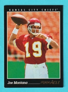 1993 Pinnacle Joe Montana Kansas City Chiefs #277 (KCR) - Picture 1 of 2