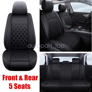 Fits JEEP Grand Cherokee 2011-2021 Car 5-Seat Covers PU Leather Full Set Cushion - Picture 1 of 10