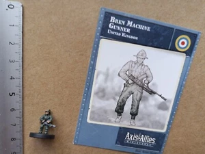 AXIS & ALLIES / BREN MACHIN GUNNER 8/45 /MINIATURE +CARD G159 - Imagen 1 de 1