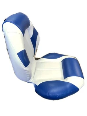 Stylish  Sport Master  Heavy Duty  Off white/ Blue Centric Folding Boat Seat. Foto 1 de 4