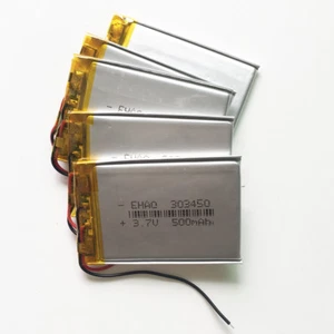 5 pcs 3.7V 500mAh lipo batería recargable 303450 para MP3 MP4 bluetooth altavoz - Imagen 1 de 4