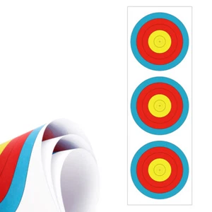 Archery Triple Target Paper Competitive Shooting Training Practicing Targets - Picture 1 of 11