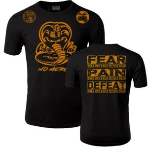 New Cobra Kai Dojo Never Dies No Mercy Karate kid ufc mma Short Sleeve Shirt Top - Picture 1 of 14