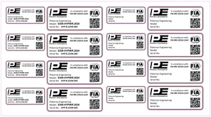 Pegatinas personalizadas Pokornyi Engineering FIA - Imagen 1 de 1
