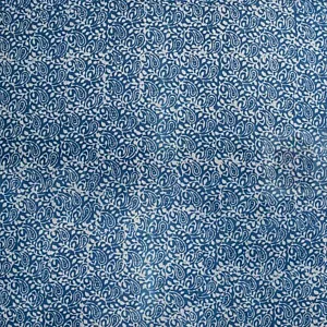 10 Yard Indigo Blue Hand Block Printed Fabric Indian Sanganeri Dabu Fabric - Picture 1 of 5