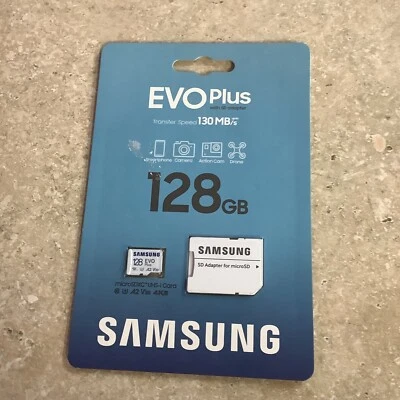 Samsung EVO Plus (2021) 128GB microSDXC UHS-I Memory Card (with SD Adapter) - Image 1 of 4