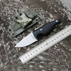 Drop Point Knife Fixed Blade Hunting Survival Tactical High-Density G10 Fibers S