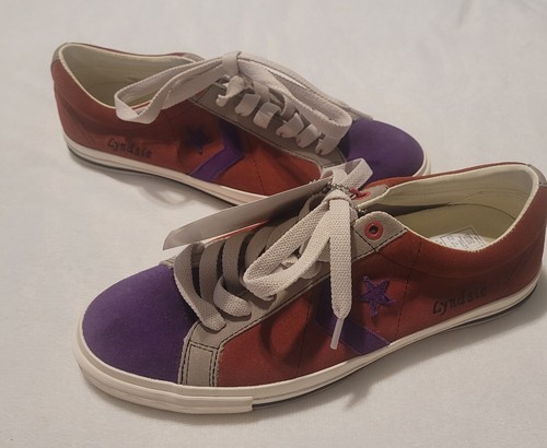 Converse One All Star Make Mine rosse da donna taglia 9 5 personalizzate (Lyndsie)