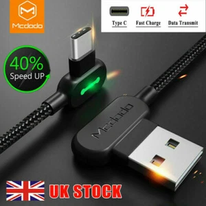 MCDODO Schnellladekabel Typ-C Ladekabel L Form Reversibel USB Unzerbrechlich - Bild 1 von 9