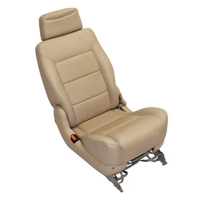 Leather Seat Rear Left 3. Row Ford Galaxy I Single Cover Perforated Beige - Image 1 of 4