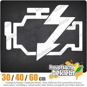 Motorkontrollleuchte chf0656  in 3 Größen JDM  Heckscheibe Aufkleber - Bild 1 von 1