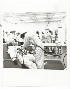NASA photo 8 x 10": release 10/29/69 69-H-1700 Apollo 12 prime crew suits up - Picture 1 of 2