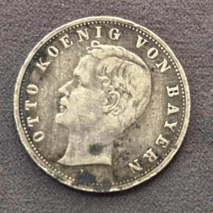 Impero tedesco OTTO KOENIG VON BAYERN Monaco 2 marchi 1902 - Foto 1 di 7