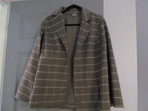 Chicos Size 1 Cape, gray, unique - Picture 1 of 4