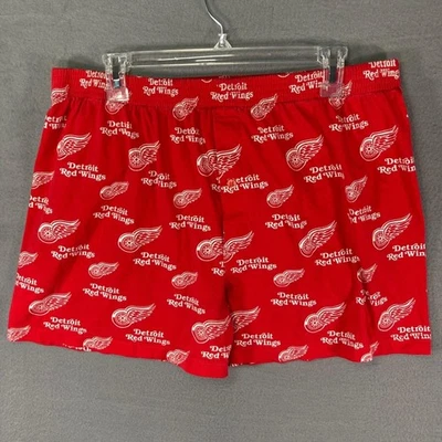 Pantalones cortos de pijama Detroit Red Wings NHL para hombre 2XL boxers salón dormir Foto 1 de 4