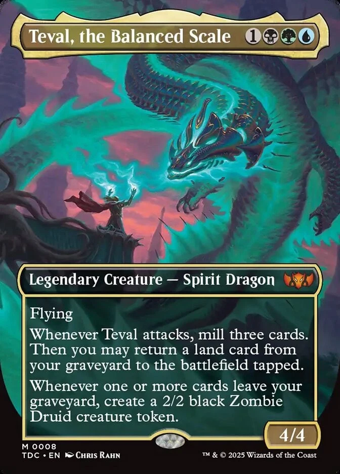 MTG Teval, the Balanced Scale (8/478) Tarkir Dragonstorm Commander LP - Image 1 of 1