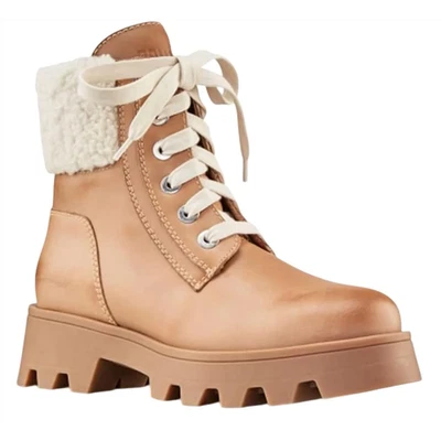 Botas de inverno femininas Cougar tamanho EUA 10 STELLA couro caramelo - Imagem 1 de 4