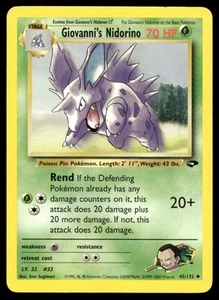 2000 Gym - Challenge Giovanni’s Nidorino Stage 1/Uncommon #45 - Picture 1 of 2