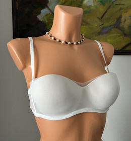 NWT La Perla DAILY DESIGN White Push-Up Bra w/ Removable Straps, sz 36B