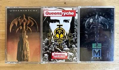 Queensryche Cassette Tapes Lot Of 3 Operation Mindcrime, Empire, Promised Land - Imagem 1 de 4