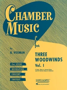 Chamber Music for Three Woodwinds Volume 1 for Flute Oboe Clarinet Rubank Book - Picture 1 of 1