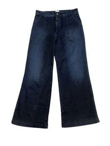 Closed Denim Women’s Aria Flare Patch Pocket Jeans In Blue Black Wash Size 31 - Picture 1 of 4