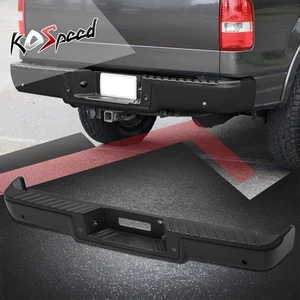 Black Rear Bumper Assembly w/ Sensor Holes for Ford F-150 Fleetside 2006-2008 - Picture 1 of 8