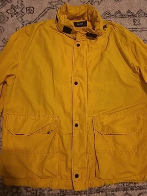 Chaqueta de Lluvia Vintage BOSS Amarilla Streetwear Knebworth Oasis Londres Y2K Años 90 Pop Foto 1 de 4