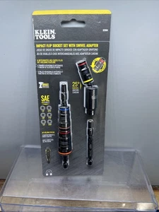 Klein Tools 32984 Impact Flip Steckschlüsselsatz mit drehbarem Adapter, 6-teilig - Bild 1 von 6
