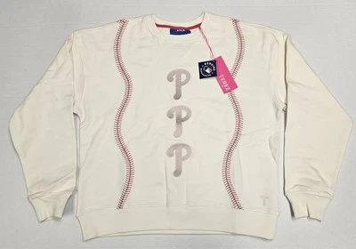 Terez x MLB 费城费城人队棒球针圆领 - 女式 S 码 — 第 1/4 张图片