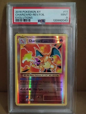 Charizard 11/108 Pokemon XY Evolutions Reverse Holo PSA 9 - Image 1 of 2