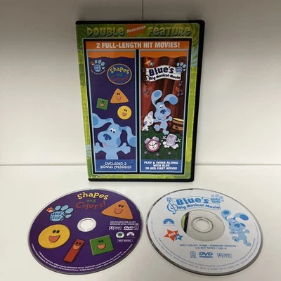 Blue’s Clues DVD Shapes And Colors+Big Musical Movie DVD 2 Disc Set Very Rare - Image 1 of 4