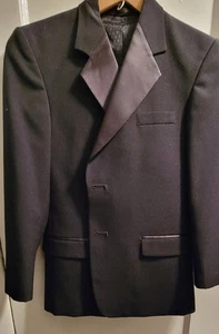 Boys Black Tuxedo Formal Evening Wear 2 Excellent Condition Size 14 - Picture 1 of 5