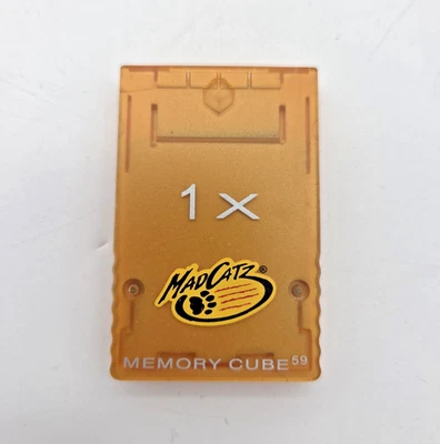 任天堂 GameCube 1X Memory Cube 59 Mad Catz 保存存储卡 5607 - 已测试 — 第 1/4 张图片