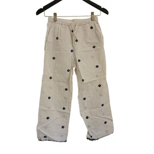 NWT J. Crew Crewcuts Girls Linen Embroidered Seashells 10 *Flaw - Picture 1 of 8