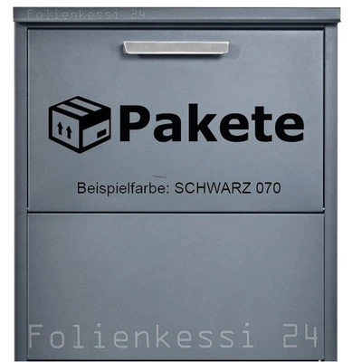 Paketbox Pakete Aufkleber Post DHL GLS DPD Hermes Briefkasten Viele Farben PX002 - Bild 1 von 4