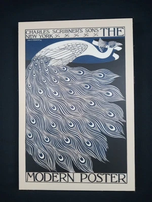 Peacock Charles Scribner's Son The Modern Poster New York Vintage Reproduction  - Image 1 of 4