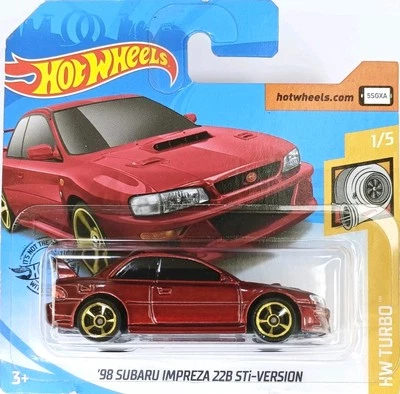 HOT WHEELS '98 SUBARU IMPREZA 22B STI-VERSION DIECAST MODEL FREE SHIPPING  - Immagine 1 di 4