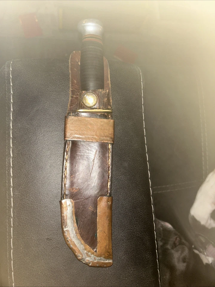 Cuchillo de caza MARBLE'S Gladstone MI DE COLECCIÓN Pre-WW2 6 hojas IDEAL funda original Foto 1 de 4