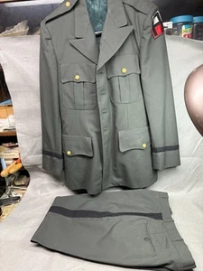 US Military Vintage Vietnam Jacket Tunic 40R And Pants 33S CombO W/ Stripes - Picture 1 of 9