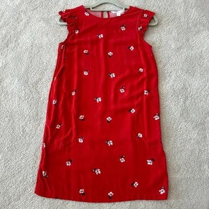 Abito corto donna Popsugar rosso floreale manica svolazzante tg S tasche buco della serratura slim - Foto 1 di 14