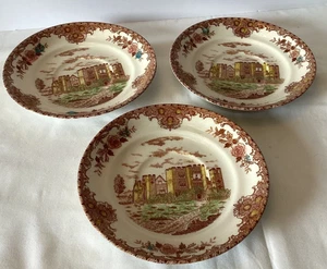 Vintage Brown& Ritchie English Castles Saucers Set of 3- Made in England - Picture 1 of 4